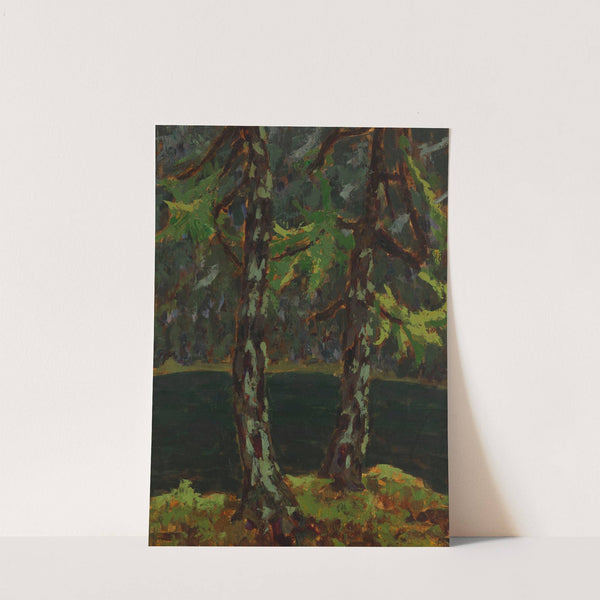 Larch Trees by the Lake in Dobiacco (1929) by Jan Bohuszewicz