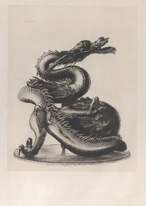 Large Bronze Dragon Incense Burner (1882–1883)