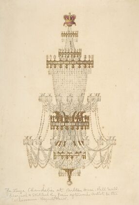 Large Chandelier at Carlton House, Pall Mall — size preview