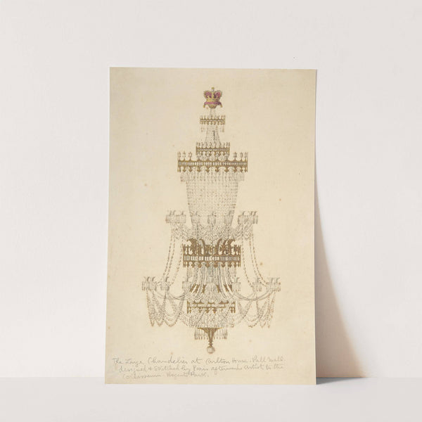 Large Chandelier at Carlton House, Pall Mall by Edmund Thomas Parris