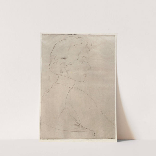 Large Head in Profile (1891) by Julian Alden Weir