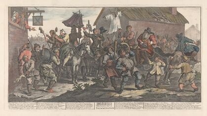 Large Illustrations to Samuel Butler’s Hudibras; Hudibras and the Skimmington (no.12)