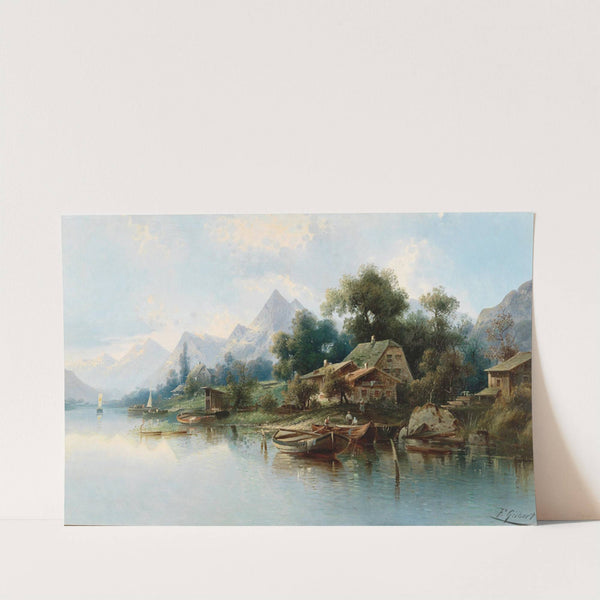 Large Mountain Lake by Karl Kaufmann