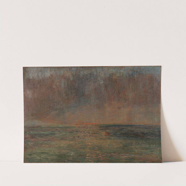 Large seascape - Sunset by James Ensor