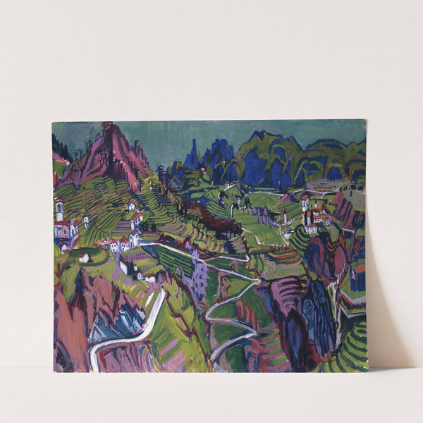 Large Ticino Landscape by Albert Müller