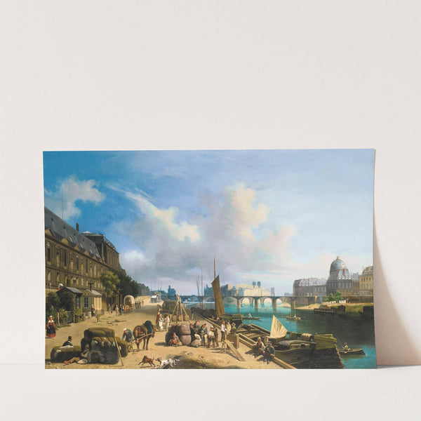 L'arrivée des balles de coton au Port Saint Nicolas, Paris by Lambert Nollé