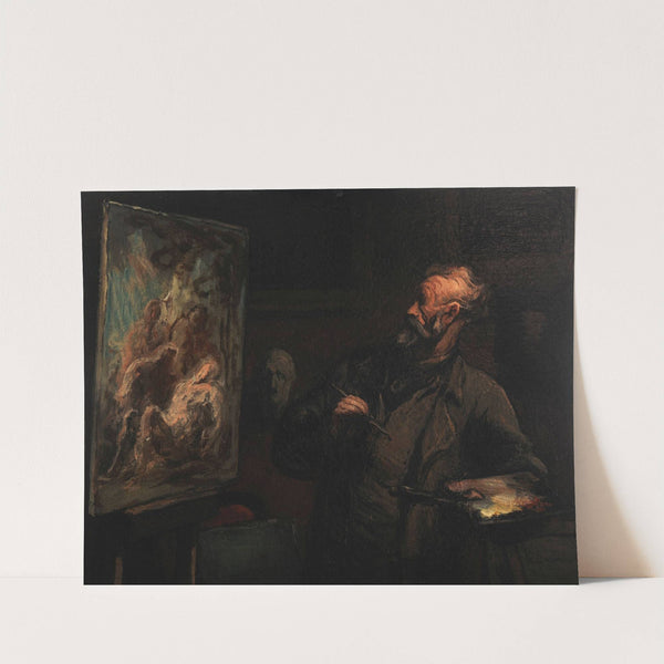 L’artiste à la mise au tombeau (ca 1867) by Honoré Daumier