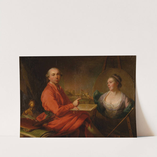 L’artiste peignant sa femme (1787) by Jacques Wilbaut