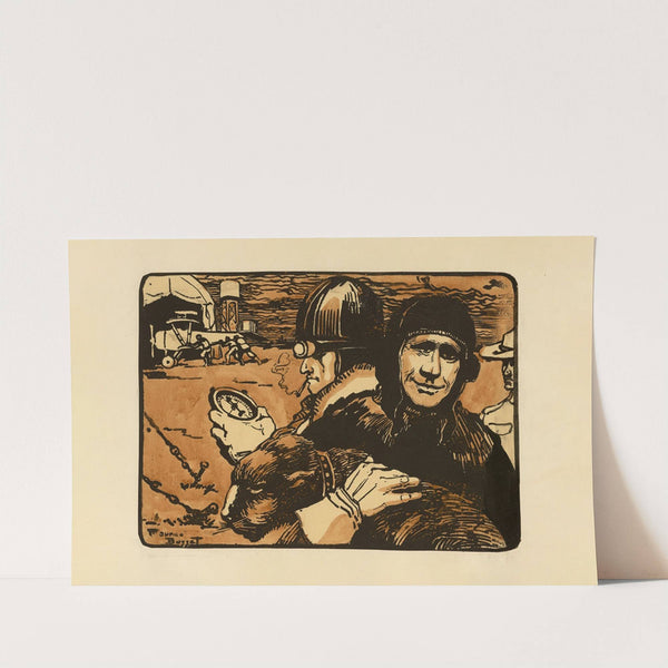 L’as américan Lufberry et son lionceau Whisky (The American Ace Raoul Lufberry and his Lion Cub Whiskey) (1920)