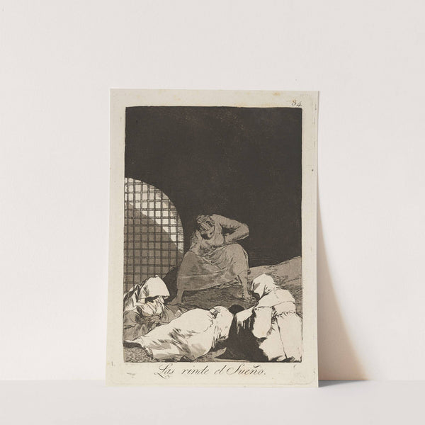 Las rinde el Sueño. (Sleep overcomes them.) (1796-1797) by Francisco de Goya
