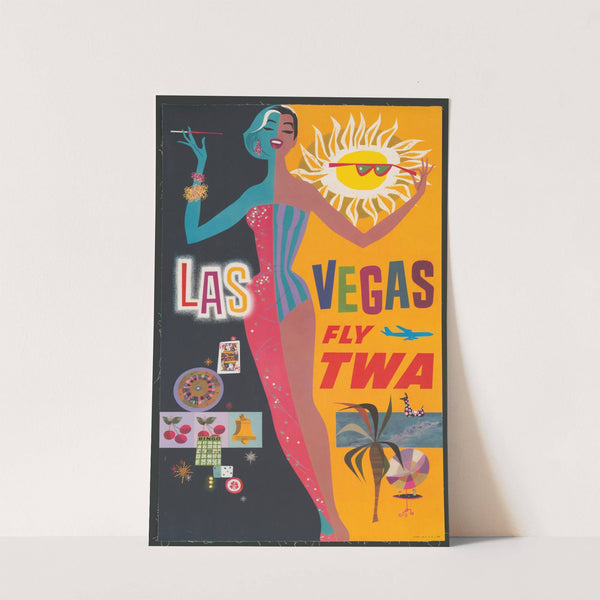 Las Vegas – fly TWA (1962) by David Klein