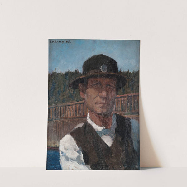 Laskumies (1890) by Akseli Gallen-Kallela