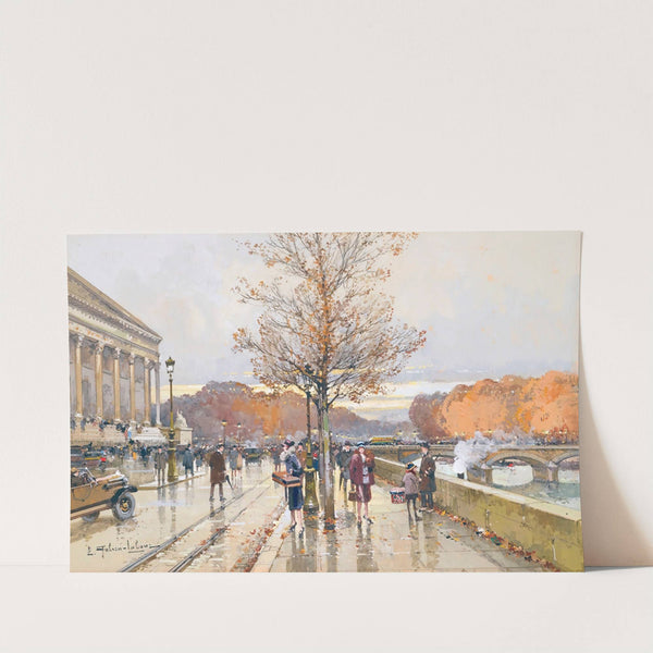 L’assemblée Nationale Et Le Pont De La Concorde by Eugène Galien-Laloue