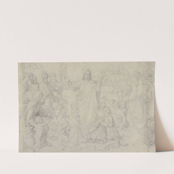 Lasset die Kindlein zu mir kommen by Johann Friedrich Overbeck