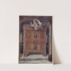 Late Gothic schrank. In the Bavarian Museum, Munich, with hanging light (leuchterweibschen), from Albert Dürer's house at Nuremburg by Edwin Foley