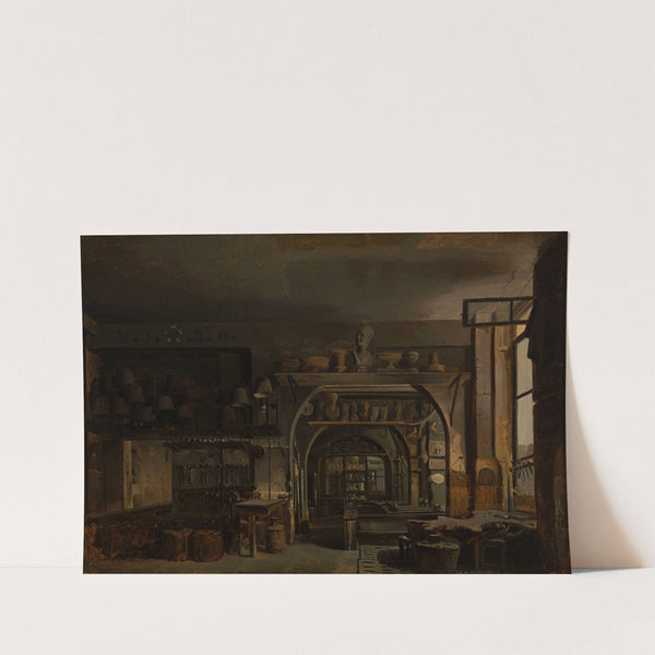 L'atelier de l'orfèvre Odiot (1763-1850), rue Saint-Honoré by Francois Barthélémy Augustin Desmoulins