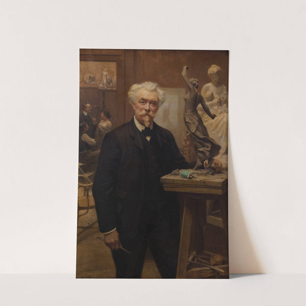 L'atelier du sculpteur Henri Allouard by Léon Eugène Maxime Faivre