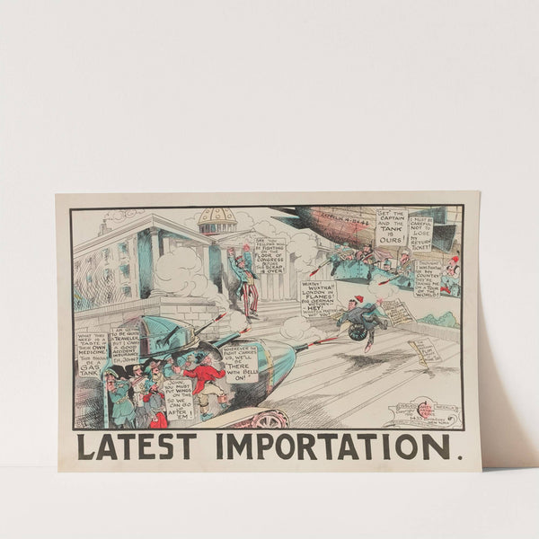 Neutrality is a Hard Game (1915) by Carey Cartoon Service