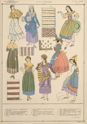 Latins – Materials, embroideries