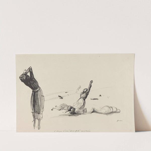 L’attaque d’une ‘place forte’ anglaise (probably 1917) by Jean-Louis Forain