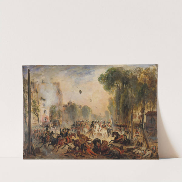 L'attentat de Fieschi, boulevard du Temple, 28 juillet 1835 by François-Gabriel-Guillaume Lépaulle