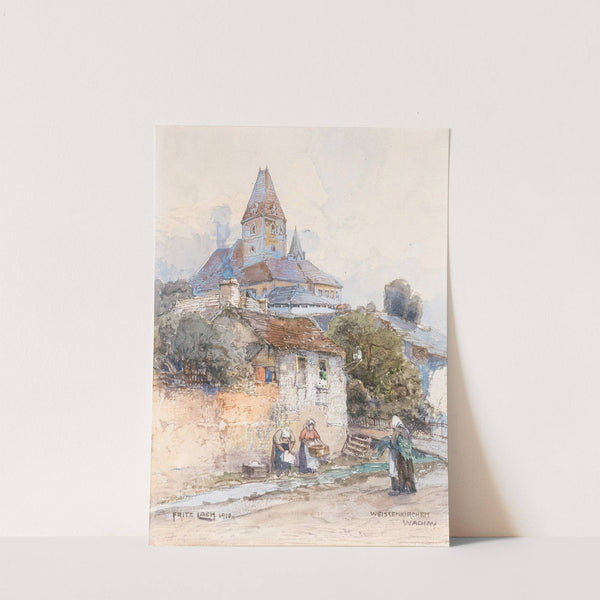 Laudresses in Weißenkirchen in Wachau valley by Fritz Lach