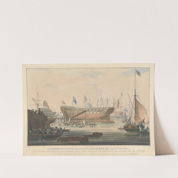 Launch of the 'Edinburgh', Blackwall, Nov. 9, 1825 by Edward Duncan