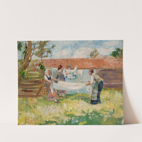 Laundresses (before 1939) by Isaak Izrailevich Brodsky