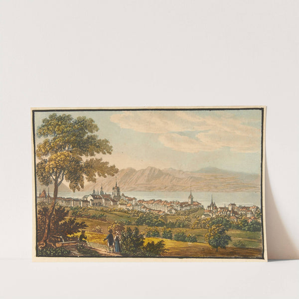 Lausanne Ville capitale du Canton de Vaud by Jakob Samuel Weibel