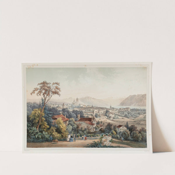 Lausanne Vue prise de l’Asile des Aveugles by Jean Jacottet