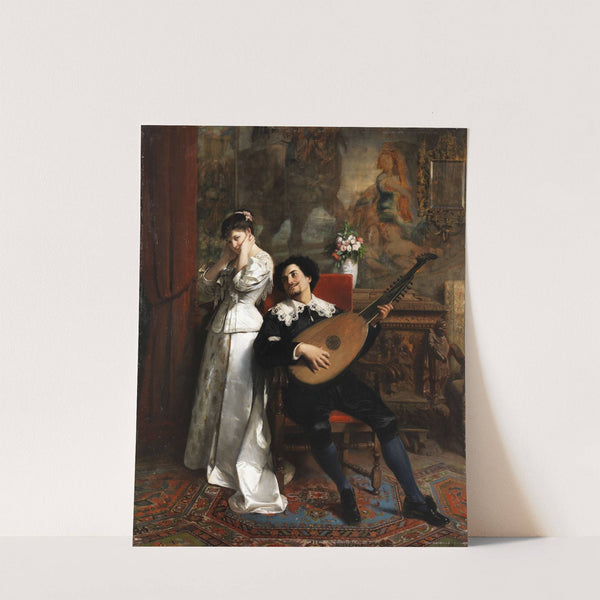 Lautenspieler mit junger Dame by Christian Meyer-Ross