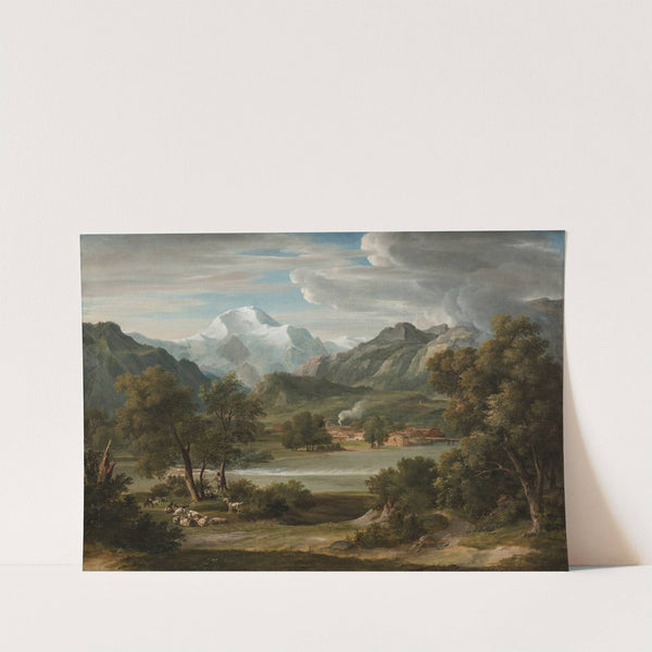 Lauterbrunnertal Near Unterseen With A View Of The Jungfrau by Joseph Anton Koch