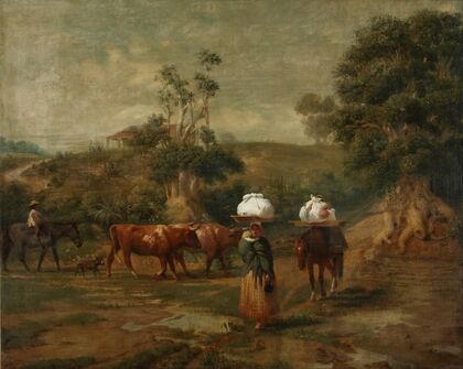 Lavanderas en el bajo de Belgrano (1865)