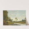 Lavandières Au Bord De La Rivière (1899) by Henri-Joseph Harpignies