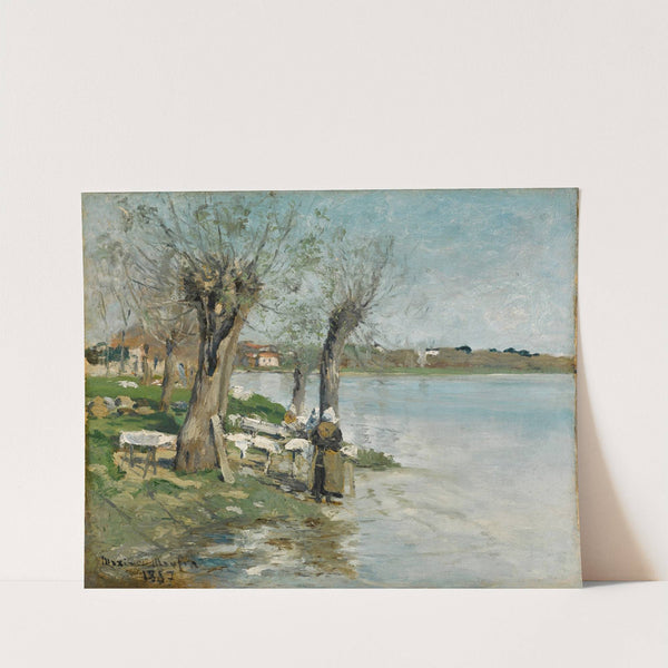 Lavandières au bord d’une rivière près de Nantes ( 1887) by Maxime Maufra