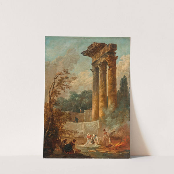 Lavandières by Hubert Robert
