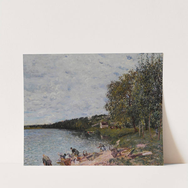 Lavandières près de Champagne (1879) by Alfred Sisley