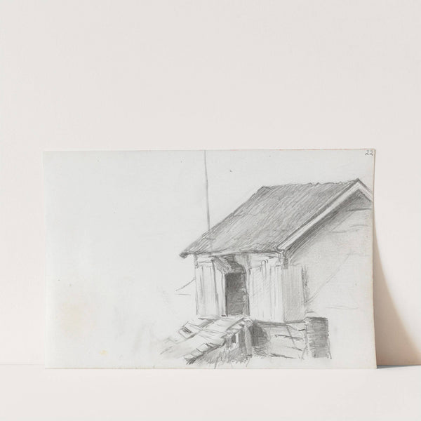 Låve i Bø, Telemark by Ludvig Karsten