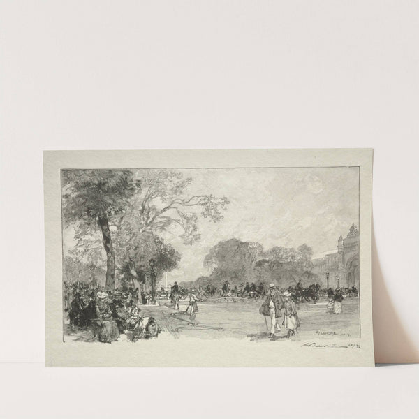 L’Avenue des Champs Elysées (1890) by Auguste Louis Lepère