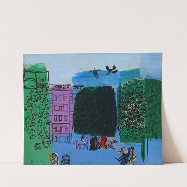 L’avenue du bois (1928) by Raoul Dufy