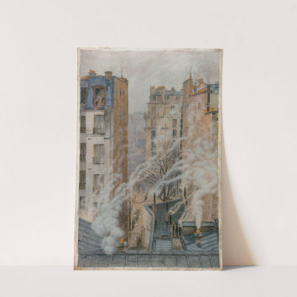 L'Avenue du Maine XIVe Paris. vue du 6e étage du nº42 de la rue Gassendi by Félix Brard