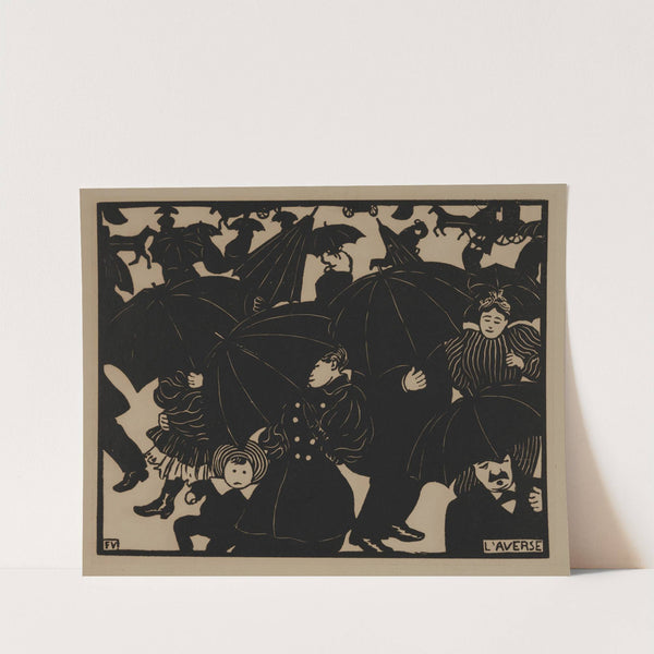 L’Averse (The Downpour) (1894) by Félix Vallotton