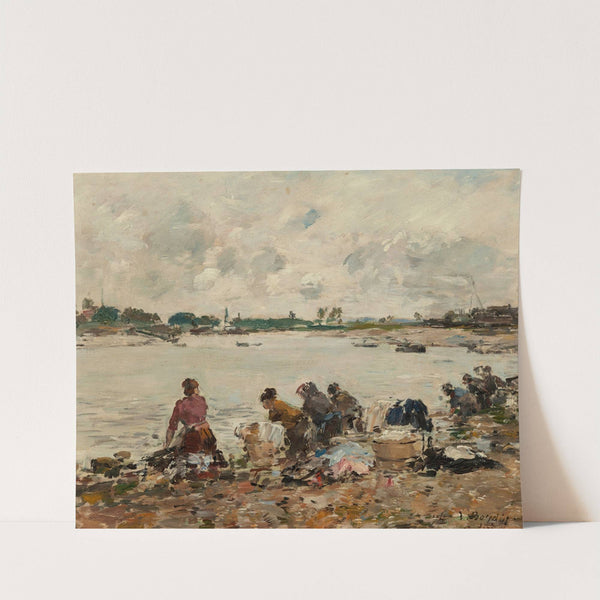 Laveuses au bord de la Touques (1894) by Eugène Boudin