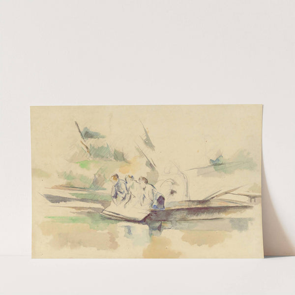 Laveuses (circa 1880) by Paul Cézanne