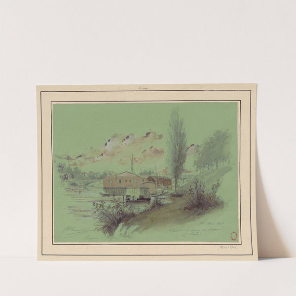 Lavoir et bains de dames à St Cloud – (Département de la) Seine (1893) by Jules-Adolphe Chauvet