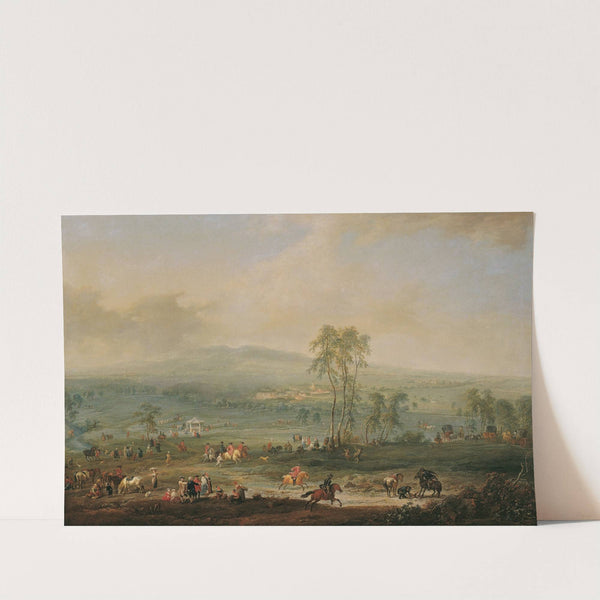 Laxenburg von der Schneiderau gegen Guntramsdorf und Mödling by Johann Christian Brand