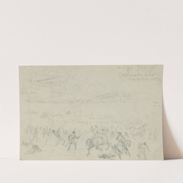 Lays Ferry. Oostanuala river. May 14-15-16 1864 (1864) by Alfred Rudolph Waud