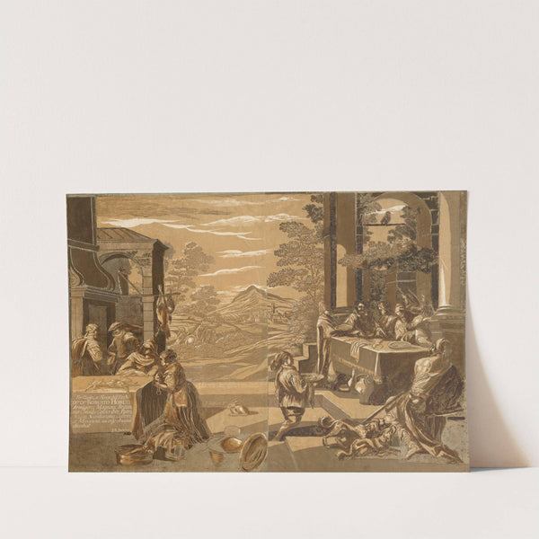 Lazarus and the rich man (1740) by John Baptist Jackson