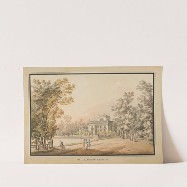 Łazienki Park, the view from the south by Zygmunt Vogel