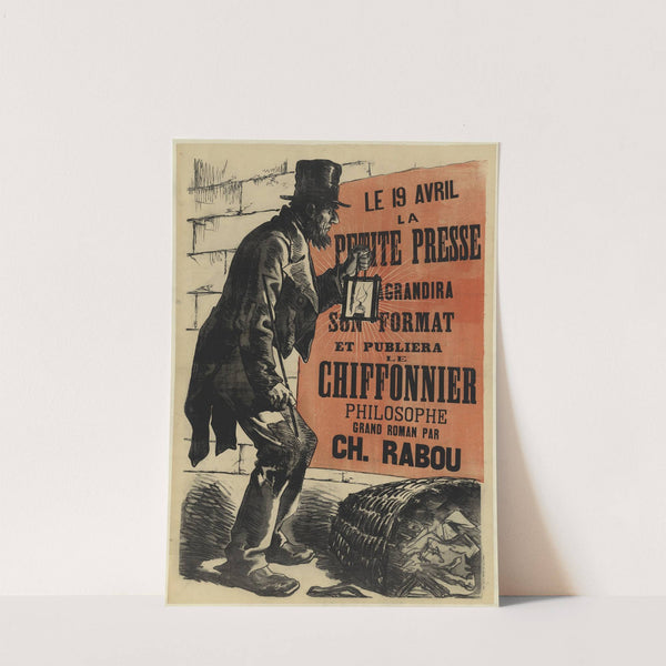 Le 19 avril, la Petite Presse grandira son format et publiera le Chiffonnier philosophe (1874-1876) by A. Pougin